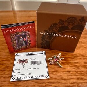 Beautiful Jay Strongwater mini dragonfly tack pin